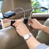 Stainless Steel Car Headrest Coat Hanger for Jackets, Suits &