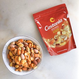 Castania BBQ Lebanese Nuts, Mixed Kernels with Roasted Kri Kri, Almonds, Pistachios, Hazelnuts, Cashews, Peanuts, and Lebanese Peanuts, 10.6oz (Pack of 4)
