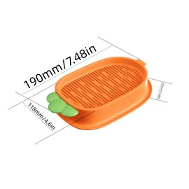 Changyeah Cat Grass Growth Set, 2 Pieces Cat Grass Germination Tray, Hydroponics Cat Grass Box, Hydroponics Cat Grass Planter, Cat Plant Planter, for Cat Dogs, Pets (Orange)