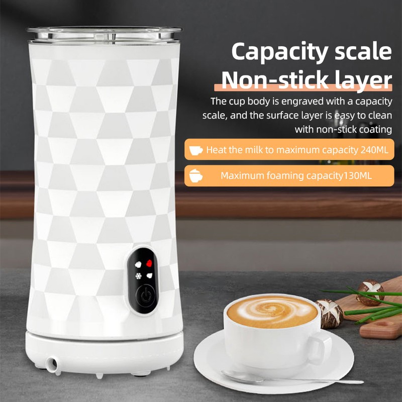 Electric Milk Frother 4-in-1 400W Automatic Hot and Cold Foam
