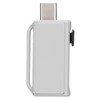 USB Flash Portable White Plastic Push Pull Flash Disk for