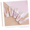 Beavorty Nail Art Beads of Gradient Flower Patches for Manicure