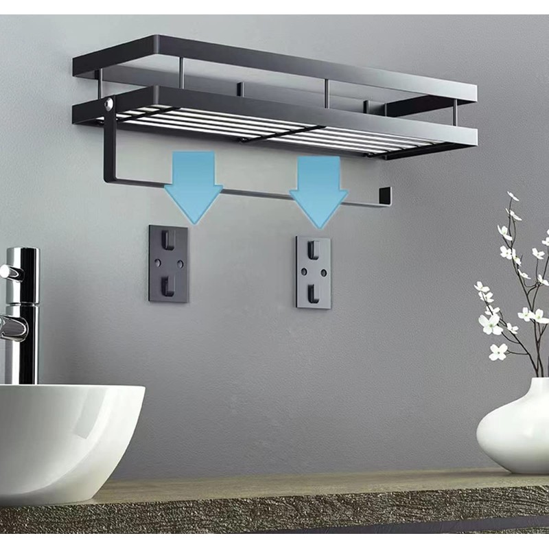 Spice Rack Organizer Wall Mounted with Paper Towel Holder, Bathroom