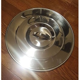 Vital Instruments Stainless Steel Bucket Lid for 20 Qt. BucketQuart Heavy Duty Medical MRI Dog Puppy Kennel Farm Ranch Water Ice Milk Utility Grooming Feeding Carrying Veterinary