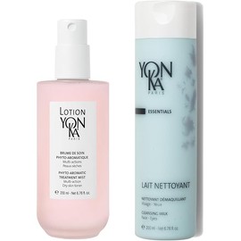 Yon-Ka Lait Nettoyant Cleanser and Lotion PS Toner Set, Gentle Milk Cleanser & Makeup Remover, Toner for Dry or Sensitive Skin