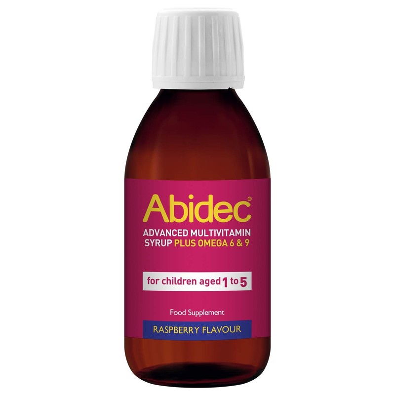 Abidec Advanced Multivitamin Syrup Plus Omega 6 & 9 Raspberry