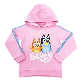 Bluey Girls Tracksuit Hoodie Jogger Bottoms Hoody Top Loungwear (Bluey Tracksuit Pink, 7-8 Years)