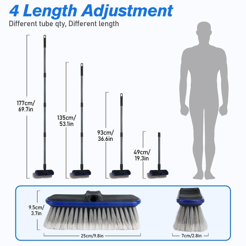 Forgrace Car Wash Brush with Long Handle 67" 170cm