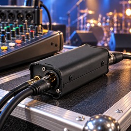Single Channel XLR Audio Isolator for Microphones and Mixers – Mono Noise Filter for Live Sound Setups