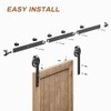 AONAYIOA 84"/7FT Sliding Barn Door Hardware Track Kit for Single