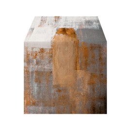 LOZULO Table Runner Modern Orange Runner Table Boho Linen Table Runner Washable Country House Style Table Runner Party Table Decoration Outdoor Weatherproof Table Runner 40 x 140 cm for Coffee Table