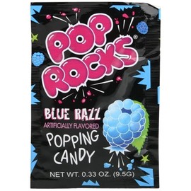 Pop Rocks Blue Razzberries (Pack of 24) – Tangy Popping Candy with Fruity Flavor – Perfect for Parties, Candy Bowls, Gifts, and Fun Snacking