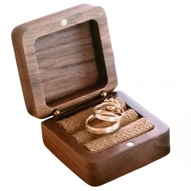 Ringbox Hochzeit | Ringkästchen Holz | Ringschatulle Hochzeit | Ringkiste | Mr & Ms l Standesamt | Aufbewahrung l Trauung l Verlobung