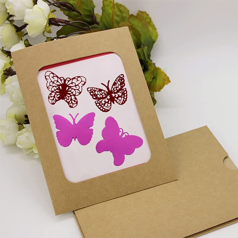 4 pcs Metal 3D Butterfly Cutting Dies, 3D Butterflies Animal