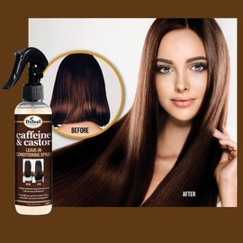 Difeel Caffeine & Castor Leave-in Conditioning Spray 6 oz.