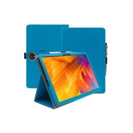 Case for aiprotablet C5 Android 14 Tablet 11 Inch 2024 Upgraded Version，Premium Leather Business Folio Stand Cover with Hand Strap for Tablet,Light Blue.