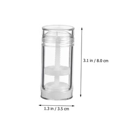 PACKOVE 5Pcs Cream Sub Dispenser Bottles Refillable Containers for Homemade Use Portable Plastic Bottles for Travel Solid Perfumes and Lip Balms