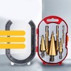6PCS Step Drill Bit Set Metal Wear Resistant High Hardness