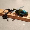 Pouior helicopter keychain (Green)