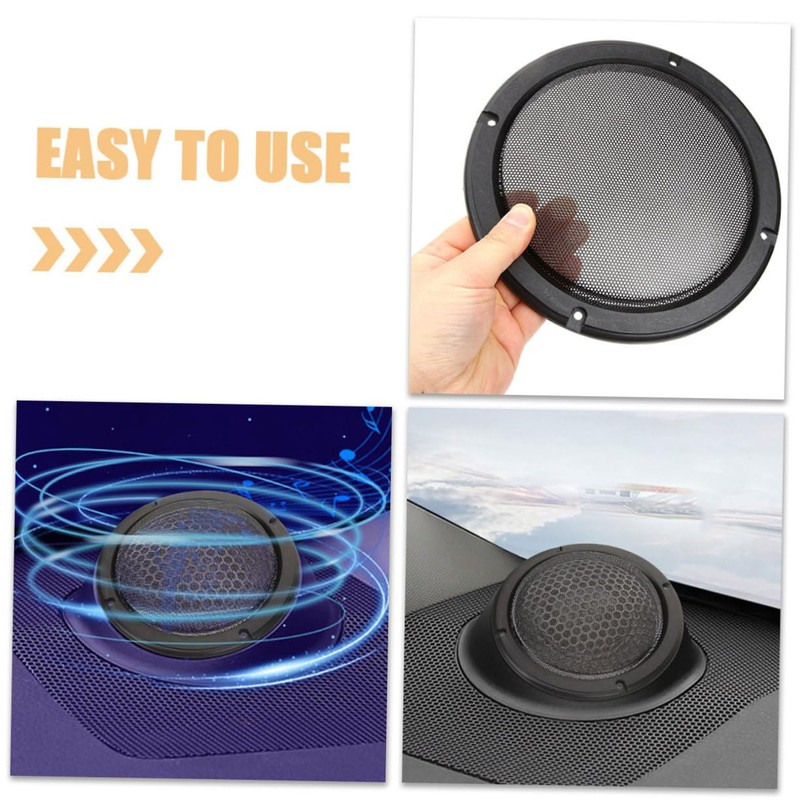 Mikinona 2PCS Speaker Grill Covers Stylish and Durable Protective Mesh