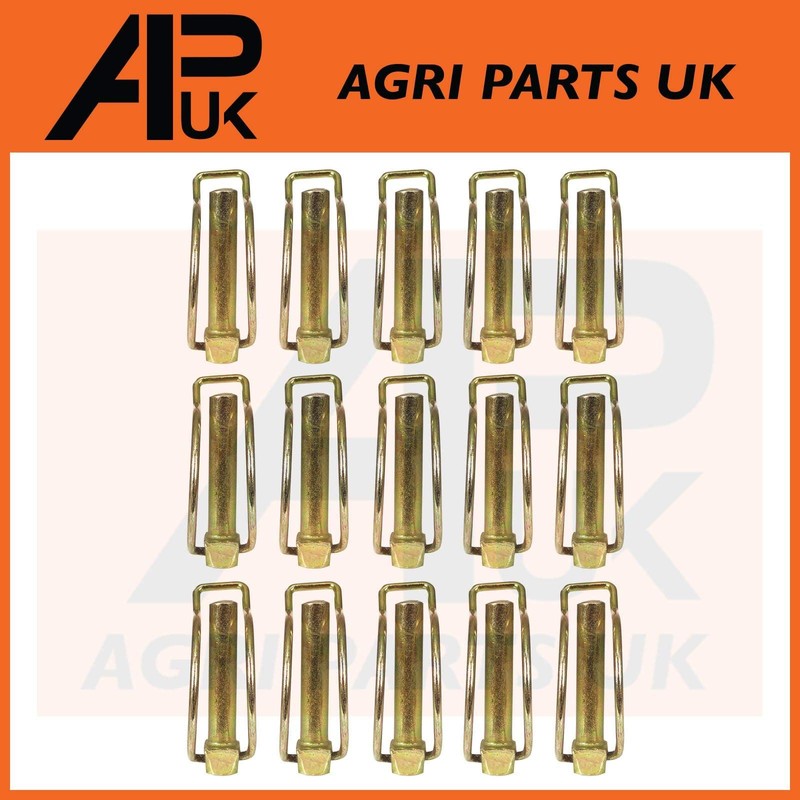 15x 10mm x 50mm Shaft Locking Retaining Pipe Pin Lynch