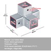 YIDU69Q 4 Pcs 1" Square Tube Connector, 4 Way Square