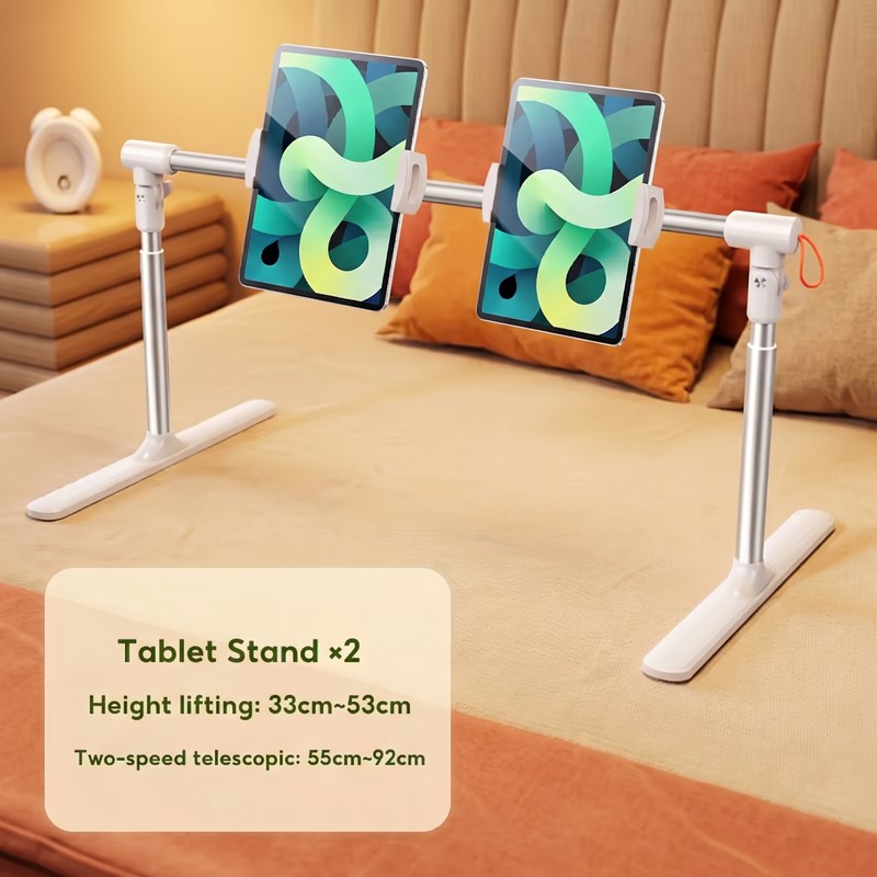 Adjustable Phone and Tablet Stand for Bed – Telescopic Folding
