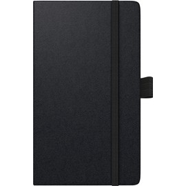 BRUNNEN Kompagnon Pocket Diary Model 756 66 (2025), 2 Pages = 1 Week, A6, 152 Pages, Baladek Cover, Black