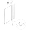 Hinge Pin with Hinge Clip and Bushing for Semi-Frameless Swing