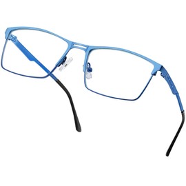 Joopin Blue Light Glasses Women for Computer Rectangle Bluelight Glasses for Men Lunette Lumiere Bleue Homme Femme Gaming Screen Glasses Blue Frame