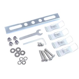 Kit de soporte de montaje para baúl superior de motocicleta con placas de acero, tornillos, tuercas, soportes y juego de herrajes de montaje para baúl trasero de motocicleta, baúl trasero, baúl
