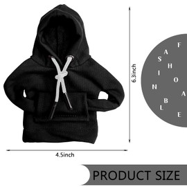 vvag Gear Shift Hoodie, Hoodie Car Gear Shift Cover, Car Shift Knob Hoodie, Automotive Interior Accessories, Universal Fit Knob Cover Gift (Black)