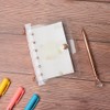 A7 Soft PVC Binder Cover Clear Rose Gold Refillable Budget