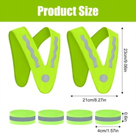 Yistoi Children's High Visibility Vest, Safety Vest, Reflective Vest, V-Shape Reflective Vest, Highly Visible Visibility for Sports, Running, Bike, Car