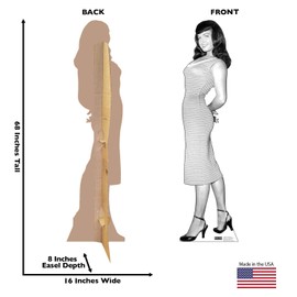 Advanced Graphics Bettie Page Striped Dress Life Size Cardboard Cutout Standup