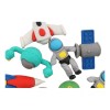 papelería laxia 4 Sets De Gomas Espaciales Astronauta Premium 4pz