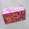 Checkbook Cover - Pink and Gold Batik Fabric Check Case