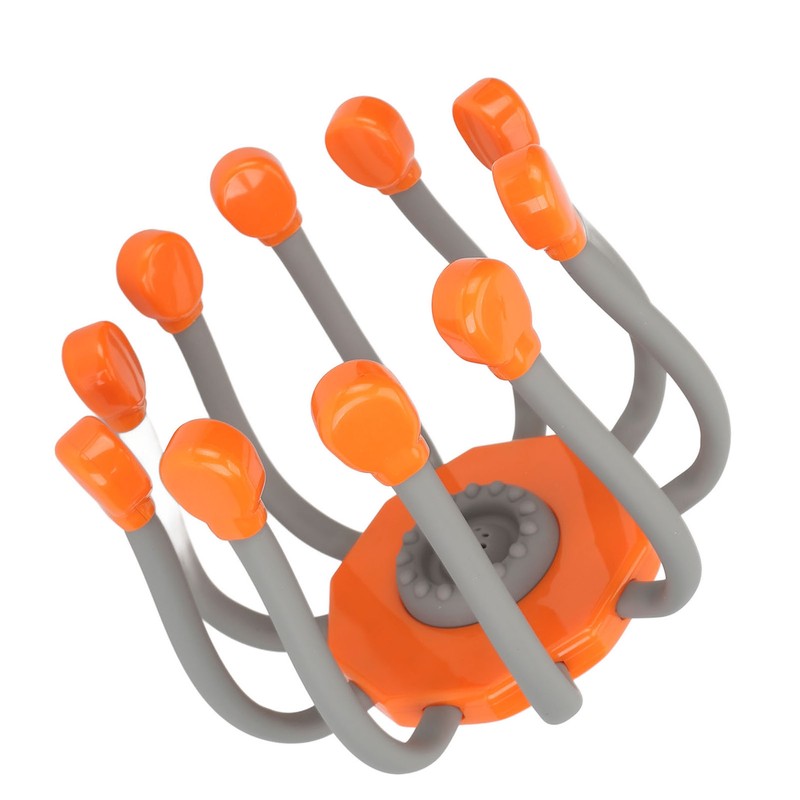Electric Head Massager 10 Claws Red Lighting Vibration Reduce Stress
