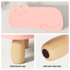 AFOOYO Monitor Stand Riser, Cat-Shaped Sturdy Wood Multi-Purpose Desktop Organizer