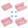 PATIKIL Mini Collapsible Basket, 2 Pcs 5.9 x 3.9 x