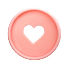 ITSYHPRO 100pcs Expansion Discbound Discs Planner Accessories Binding Discs For Discbound Notebook Heart Disc Binder Rings(Pink,0.94 inch/24 mm)