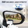 LivTee Blind Spot Car Mirror, Rectangular HD Glass Frameless Convex