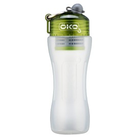 OKO H2O - Portable Water Bottle Filter with Advanced NASA Filtration Technology - Lightweight Thin-Walled Plastic - Provide Pure and Healthy and Saves 98% Plastic Waste (1pc, Moss)