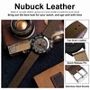 WOCCI 18mm Retro Leather Watch Strap for Men and Women,