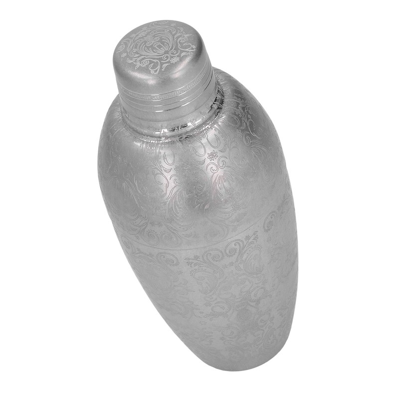 Cocktail Shaker 304 Stainless Steel High Strength Flower Carved Bartending