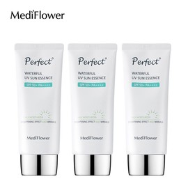 Medi Flower Perfect Waterpool Essence 50mlx3 / 메디플라워 퍼펙트 워터풀 유브이 선에센스 50mlx3개