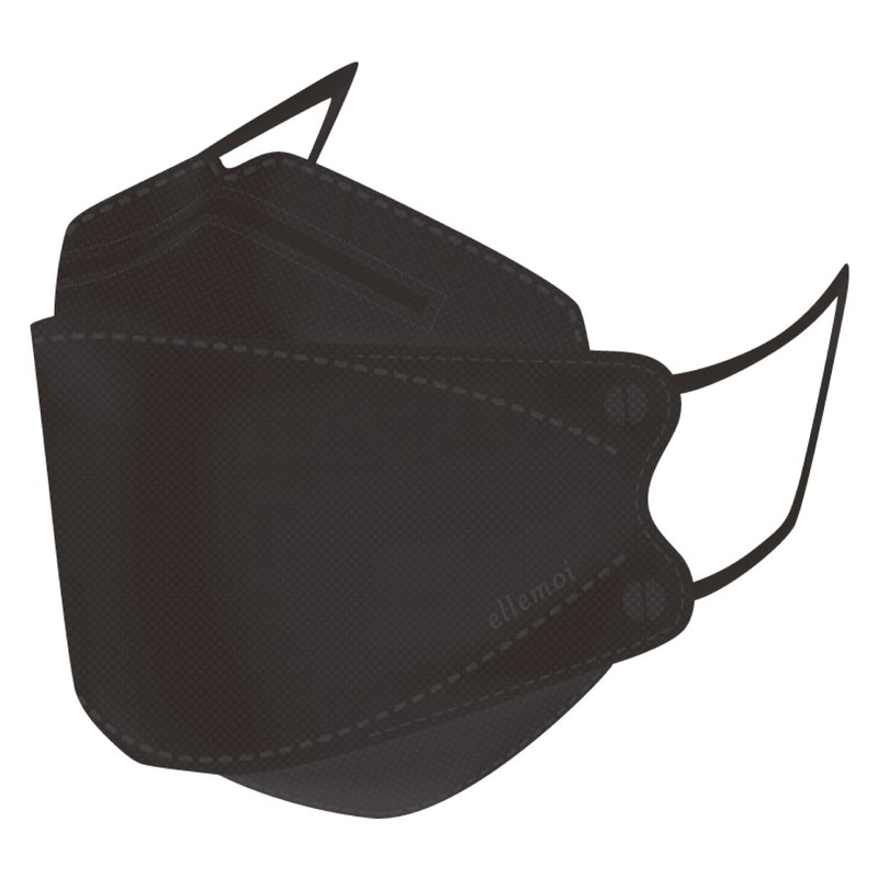 エルモア 肌ともマスク Vivid Animal ブラック 24枚