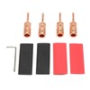 4Pcs Speaker Banana Plugs Pure Copper Male Speaker Wire Connector