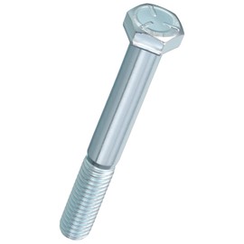 Kozelo 10 Pcs Hex Head Screws Bolts - [3/8"-16x3] Carbon Steel Grade 5 Hex Tap Hexagon Head Machine Bolts Right Hand External Hex Drive, Blue White