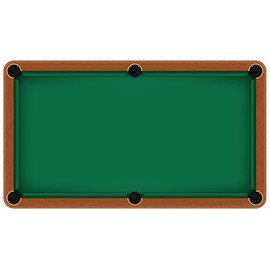Accuplay 20 oz Pre Cut Pool Table Felt - Billiard Cloth English Green for 7' Table